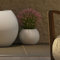 newgarden Dalia Pot rond pour fleurs et plantes, très résistant à l'extérieur, plusieurs tailles disponibles, fabriqué en polyéthylène en Espagne (Noir, 30 x 22,5 cm)