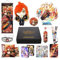 MOTAO Genshin Impact Box Mavuika Merch Set - Plüschpuppe, Poster, Kissenbezug, Acrylständer, Armband, Abzeichen, Schlüsselanhänger, Kartenhalter, 30 Lomo Karten, 50 Aufkleber (Mavuika)