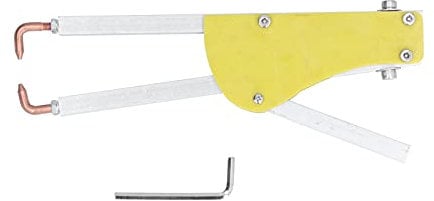 Schweißzange für Eisen & Stahl | Isoliertes Verbundplattengriff | Hoch - Temperaturstabiler Spot Schweißer Werkzeug | Kompatibel mit 1mm Blech/Drahtgitter | 8,9in