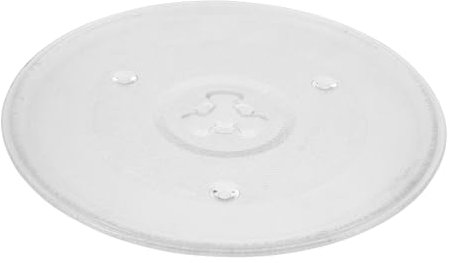 LIFKOME Plato De Vidrio Para Microondas y Tipo Base Giratoria Accesorio De Repuesto Para Bandeja De Microondas Para Calentar Comida