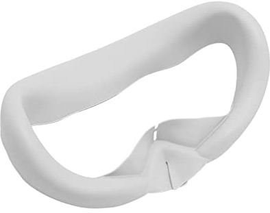 Tosuny Cojín Facial Lavable VR |Funda de Silicona Suave para Gafas Pico 4 (Gris Blanco)