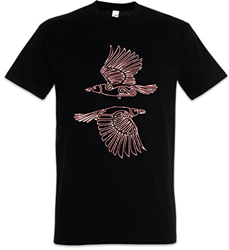 Urban Backwoods Hugin and Munin III Herren T-Shirt Schwarz Größe 2XL