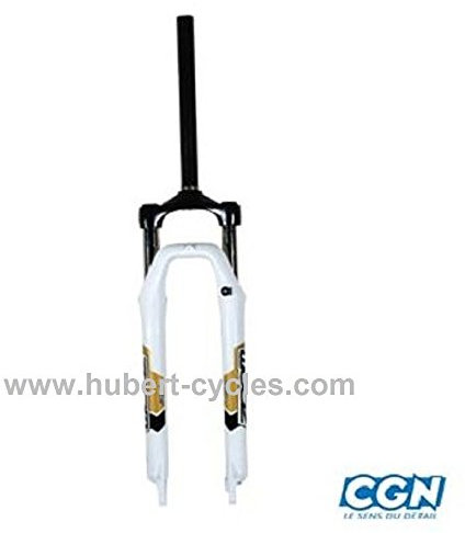 Fourche vtt 27.5 zoom 565 dms blanc 11/8 ahead set deb. 100mm alu disque pm