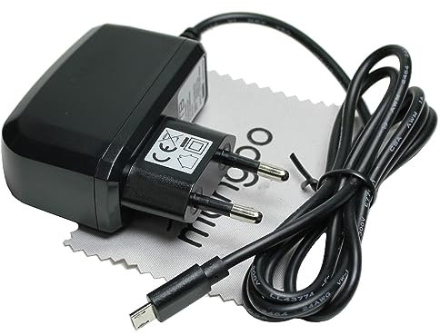 Ladegerät passend für JBL Charge 2, JBL Charge 2+, JBL Charge 3, JBL Flip 2, JBL Flip 3, JBL Flip 4 Ladekabel Netzteil 1A OTB mit mungoo Displayputztuch