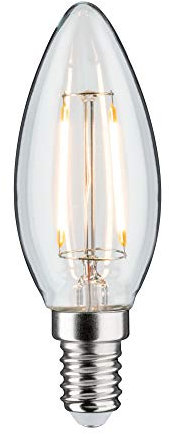 Paulmann 28683 LED Lampe Filament Kerze 2,6W Leuchtmittel Klar 2700K Warmweiß E14