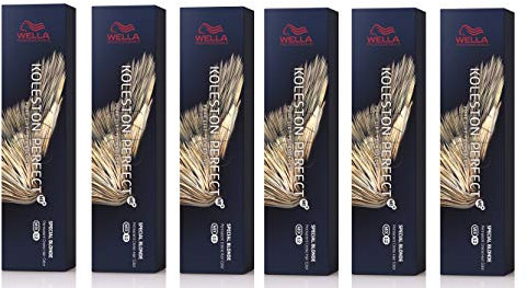 6er Wella Koleston Perfect ME+ 12/81 Special Blond Perl Asch 60 ml
