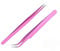 Aoshang 2PCS Stainless Steel Straight and Curved Tip Tweezers Nippers for Eyelash Extensions and Nail Art Sticker Rhinestone Eyelash Picker Acrylic Gel Nail DIY Art
