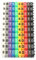 Wire Markers Wire Number Labels Colorful Wire Numbering Marker Tube with Clip-On Design for Marking the Color-Coded Cables