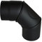 Ofenrohre schwarz | Alle Durchmesser & Formen | Ofenrohr Ø 120 130 150 160 180 200 mm (Ø 120 mm, Rohrbogen verstellbar 0° - 90°)