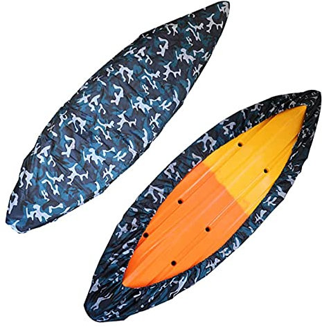 Shunfaji - Lona protectora para kayak, funda de barco resistente, resistente al polvo y duradera, utilizada para canoa de kayak de barco trasero (barco 4,1 m-4,5 m)