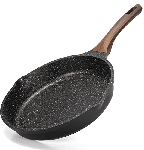ZUOFENG Poele en Pierre induction Antiadhésive 20CM, Poêles à Frire Anti Adhesive, Poêle à Omelette.…