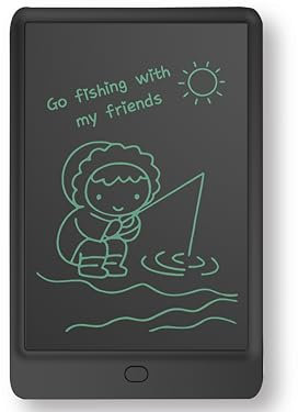 Denver LWT-10510BLACK Digitales Grafiktablett für Kinder, 26,7 cm (10,5 Zoll) LCD-Display, druckempfindlich.