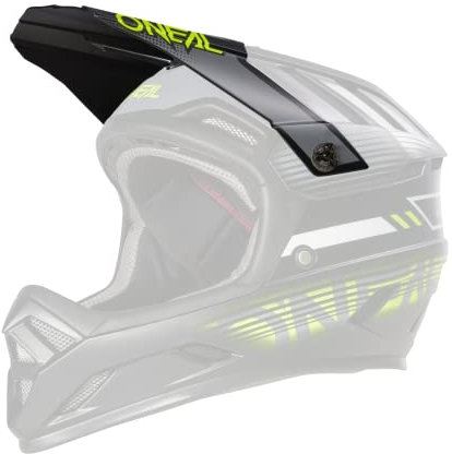 O'NEAL | Ricambi Mountain Bike | MTB Motocross | Visiera di ricambio per il Casco BACKFLIP ECLIPSE V.23 | Visiera di ricambio per il Casco BACKFLIP ECLIPSE V.23 | Grigio Giallo Neon | Taglia unica