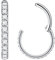 Popuhoops 1,0mm 7mm Silber Nasenringe Zirkonia Nasenring Knorpel Ohrring Klar CZ Hoop Septumring Segmentring Clicker 316L Chirurgenstahl Körperpiercing Helix Ohrläppchen Daith Rook Tragus Piercing