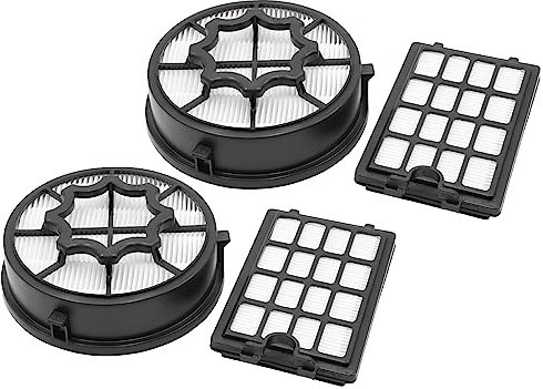vhbw Filter-Set kompatibel mit AEG EB X Efficiency, LX4-1-SM-P, WR Staubsauger - 6x Filter (Abluft-Filter, HEPA-Filter, Vormotor-Filter)