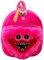 J&K Huggy Wuggy Plush backpack Huggy Wuggy Bag Gifts of Christmas Birthday Halloween for Kids/Boys and girls toddler (Blue Pink) (Pink, One size)