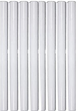 PRICE BEATER, 200mm x 15mm Radiator Pipe Covers White, Radiator Guard Sleeves, Central Heating Classic Style, Easy Installation, Radiator Pipe Collars, Classic Style Pipe Covers (8)