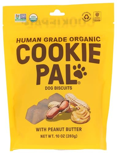 Cookie Pal Organic Peanut Butter Dog Biscuits, 10 OZ (1 pack)
