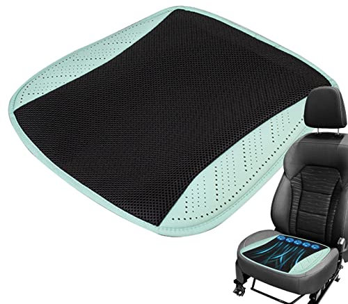 Visiblurry Cooling Car Cushions, Cooling Car Seat Cover Front Seat, Car Seat Cooler with 5 Fans 3 Cooling Speeds Car Seat Cooling Pad Breathable Airflow Seat for Driving