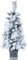 4ft Pre-lit Christmas Tree Artificial Xmas Tree with LED Lights & Retro Base X-mas Traditional Decoration for Home Doorway and Pathway 120cm White Frosty