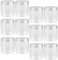 DEARMAMY 12pcs Mason Jars with Aluminum Lid Airtight Clear Storage Container Food Tea Travel and Household Use Wide Mouth Design for Easy Filling and Visibility