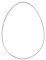 Rayher Metallring Ei, 25cm, silber, 18,5x25cm, 25230606