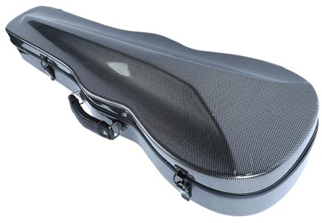 Scatola per Violino, Sostituzione Custodia Rigida Portatile Leggera in Fibra di Carbonio con Cinghie per Igrometro, Scatola per Violino in Fibra di Carbonio 4/4 a Grandezza