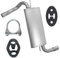 Polmo Schalldämpferset Auspuff Endtopf für Focus 3 III MK3 2011-06/2014 2.0 TDCi