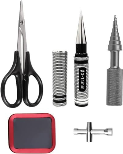 5 in 1 Kit Strumenti di Riparazione 0-14mm Perforatore Alesatore Chiave Croce Corpo Alesatore Dritto Set di Forbici Magnetico per Auto RC modello RC Robotica