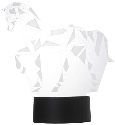 jojofuny 3d-nachtlicht Für Schlafzimmer Dekorative Lampe Usb-aufladung Touch-steuerung Bunte Dekorative Lichter Visuelle Illusion