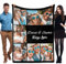 WMDIY Personalisierte Decke mit Foto, Kuscheldecke mit Foto Schreibstil Namen, Fotodecke mit Eigenem Foto, Fotodecke, Valentinstag Weihnachten Geburtstag Geschenke für Freundin, Freund, Mama, Papa