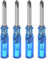 QUARKZMAN 4pz Cacciavite Phillips Mini Ph1 3mm Testa Croce Magnetica 45mm Lunghezza per Riparazioni di Piccoli Elettrodomestici, Blu