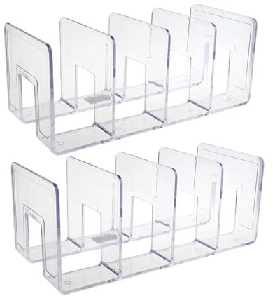 Krmoau Wallet Storage Organiser, Acrylic Purse Stand, Transparent Acrylic Pocket Divider - 2 x Bag Stand, Clutch Bag Organiser for Purses, Bags, Clutches, Carry Bags