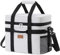 Lifewit Nevera Portatil 20L, Bolsa Termica Grande, Cooler Bag Plegable con múltiples asas, Bolsa Nevera Porta Alimentos para Hombre & Mujer, Porta Alimentos para Picnic, Camping, Barbacoa, Gris Seda
