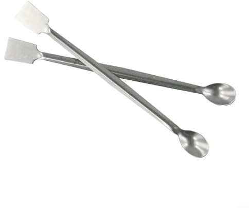 Spachtel-Set aus Edelstahl, 2-teilig, für mühelose Materialhandhabung in Labors und Verarbeitungsanlagen