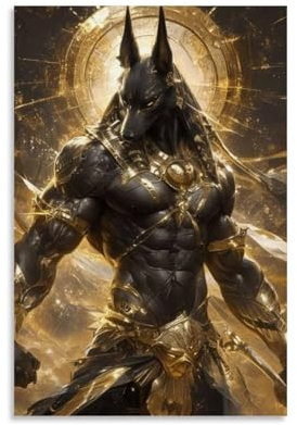 LIDIANWE Anubis World of WanderingsCreativity Into Simple Design Leinwandmalerei, Animationsfilm, Leinwandposter, Jugendposter, dekoratives Heimästhetik-Poster, 30 x 45 cm, ungerahmt, 29