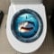 Iprokiu Funny Animal Shark Toilet Sticker Waterproof 3D Toilet Seat Lid Decal Bathroom Decoration Toilet Seat Cover Decal Wall Sticker Dinosaur Toilet Lid Decal (Shark)