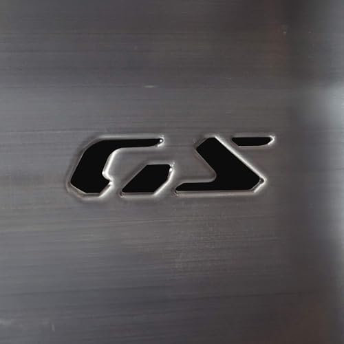 labelbike - 2 Adesivi prespaziati Scritta GS compatibile con BMW R1300GS Adventure Nero