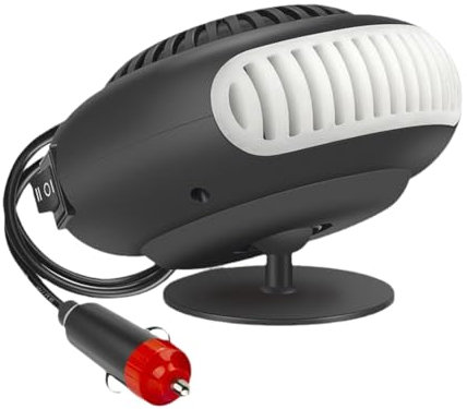 VIOPDER Calentador de Coche PortáTil de 24V 200W, DesempañAdor, Calentador EléCtrico, Parabrisas, RotacióN de 360 Grados, Ventilador de RefrigeracióN