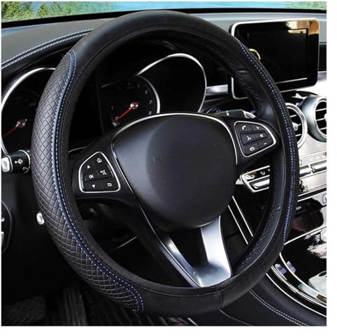 Lenkradabdeckung Für R&enault Für M&EGANE 2 3 Für Logan Für Captur Für Clio Sicherheitsradmanschettenschutz Innenausstattung Autolenkradbezüge Felgen Styling(Schwarz)