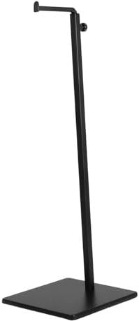 EXQUIMEUBLE Freistehender Taschenhalterständer Aus Metall Höhenverstellbar Für Einzelhandel Handtaschen Halsketten Masken Schals Organizer Schwarz