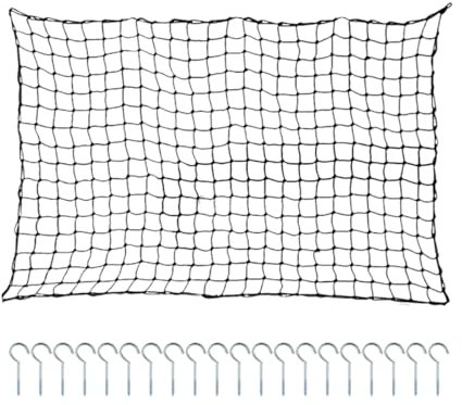 Filet de rangement pour bouées, jouets de piscine, filet d'organisation en maille élastique, organiseur pour ballons d'eau, chaises de jardin et piscine
