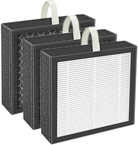 HOSECES Q10 - Filtri HEPA di ricambio compatibili con filtro deumidificatore Afloia Q10, 2 in 1, ad alta efficacia, set di 3 filtri H13