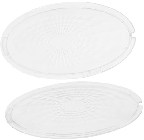 AUTSUPPL Cache Lumiere Hotte Aspirante Transparent Couvercle De Remplacement Pour Lampe De Hotte Accessoire De Protection Pour Lentille Lumineuse Installation Facile 4.88 X 2.52 in 1 Paire