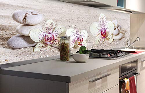 DIMEX LINE Sticker crédence - Cuisine Jardin Zen 180 x 60 cm | Mur Arrière de la Cuisine - Crédence adhésive