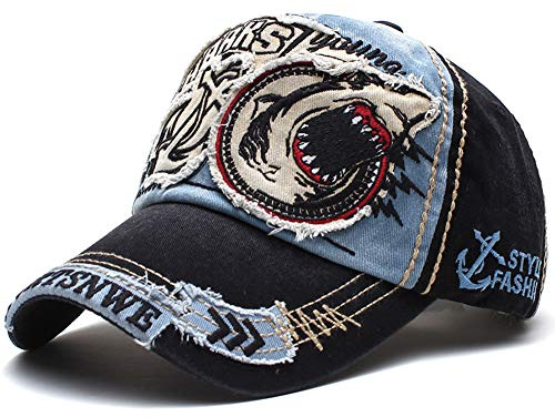 Tioamy Baseball Kappe Basecap Unisex einstellbare Retro Baseball Hut Freizeit Cap modischste Cotton Cap Schreiben Outdoor Hut für Männer und Frauen