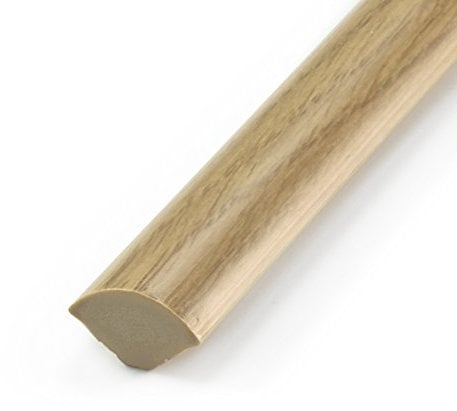 [DQ de PP] Quart Tige PVC 13 x 13 mm Profilé d'angle Barre de masquage Barre de profil en plastique 2,5 M