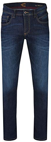 camel active Herren Regular Fit 5-Pocket Jeans aus Baumwolle Dunkelblau, menswear-33/32
