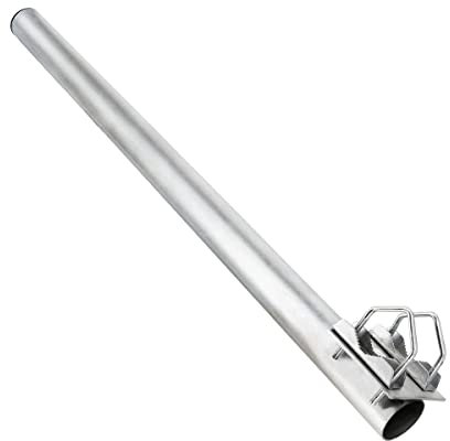 SkyRevolt Balkon-Halter 50cm Ø 42mm Stahl SAT Mast Geländer-Halterung für Satelliten-Schüssel Ausleger Mast-Verlängerung