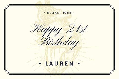 Wine label ICING cake topper 5 x 4 personalised